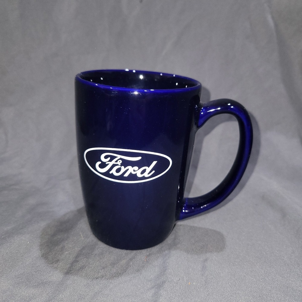 FORD Advertising Mug Cup with Blue Oval Symbol Collectible
